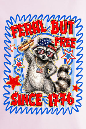 Feral But Free Since 1776 Comfort Colors Adult Ring-Spun Cotton Tee