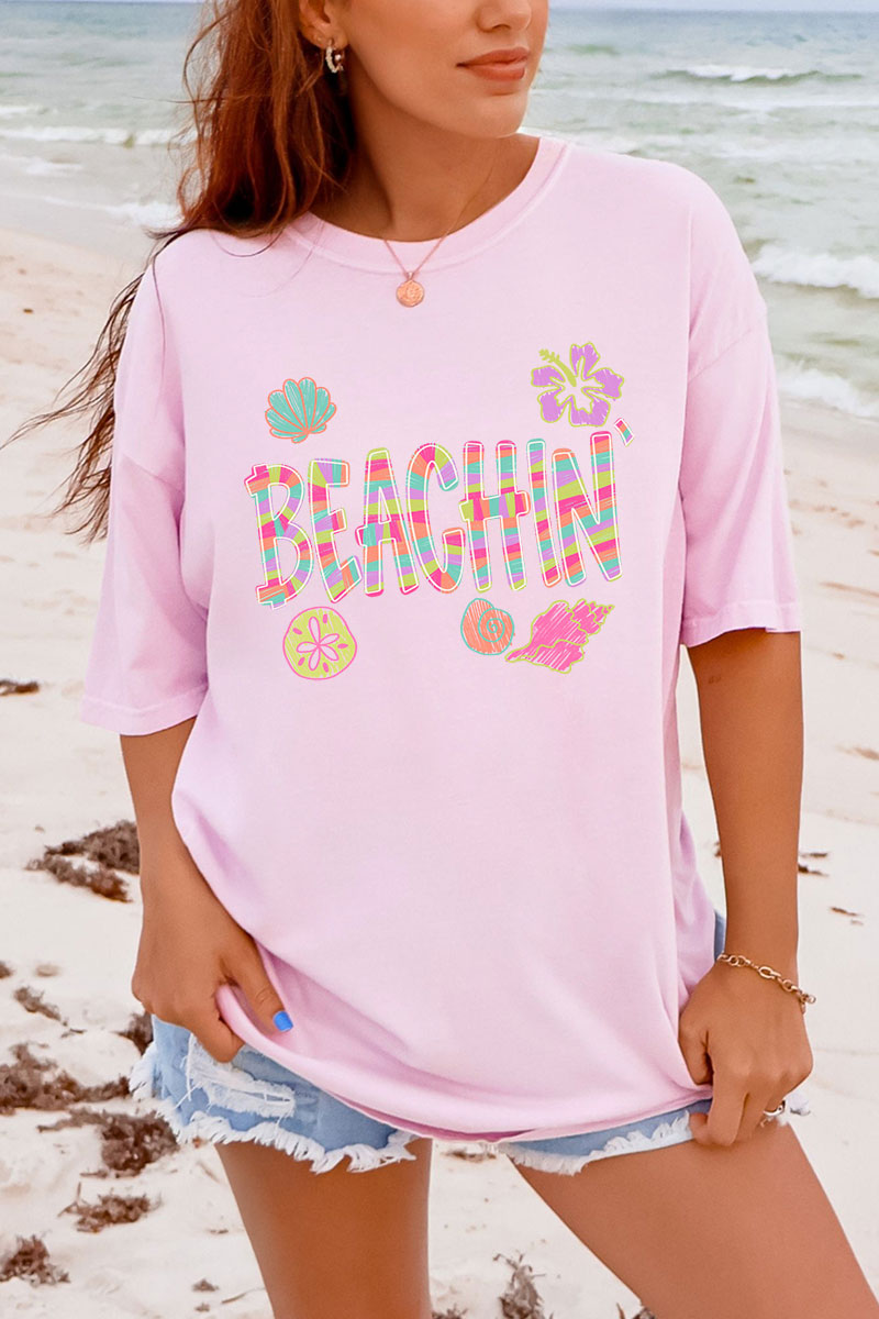 Paradise Painted Beachin' Comfort Colors Adult Ring-Spun Cotton Tee