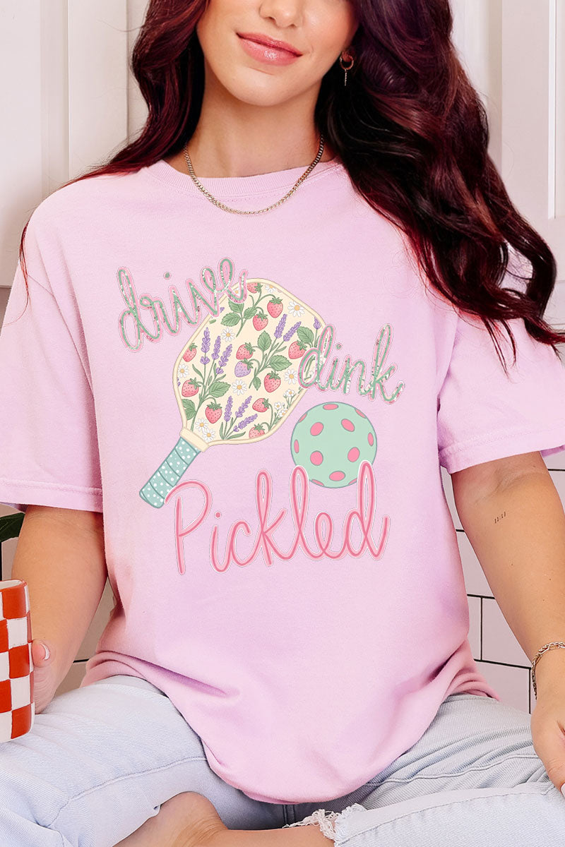 Pretty Drive Dink Pickled Pink Comfort Colors Adult Ring-Spun Cotton Tee