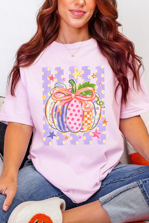 Pretty Patchwork Pumpkin Comfort Colors Adult Ring-Spun Cotton Tee