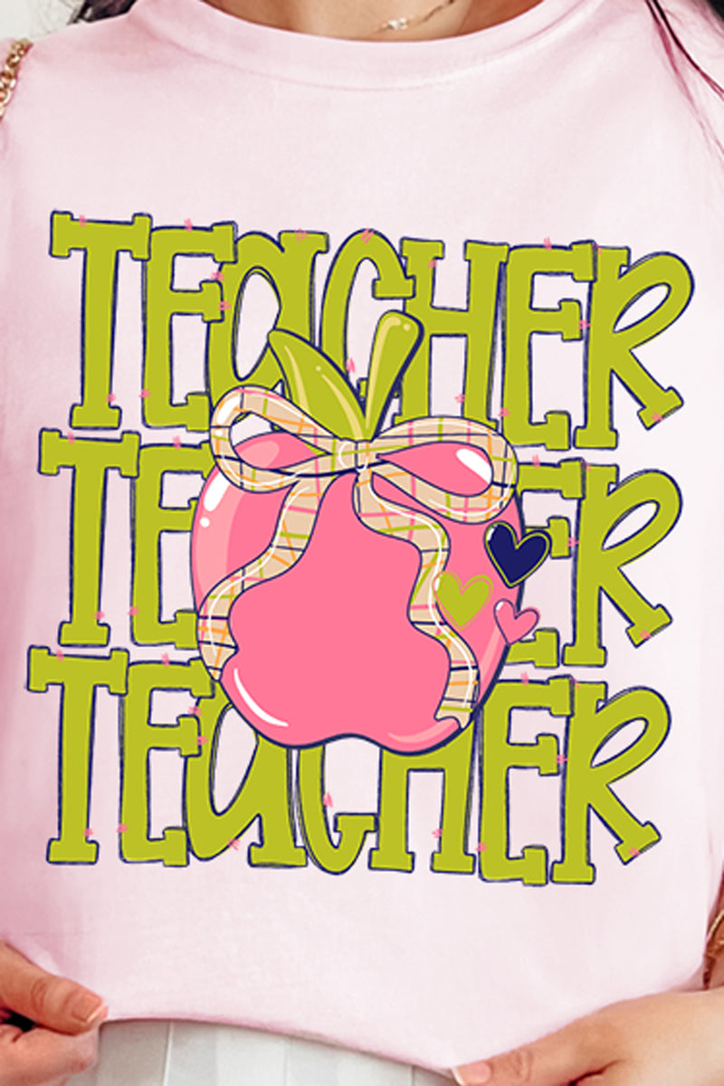 Apple For The Teacher Comfort Colors Adult Ring-Spun Cotton Tee