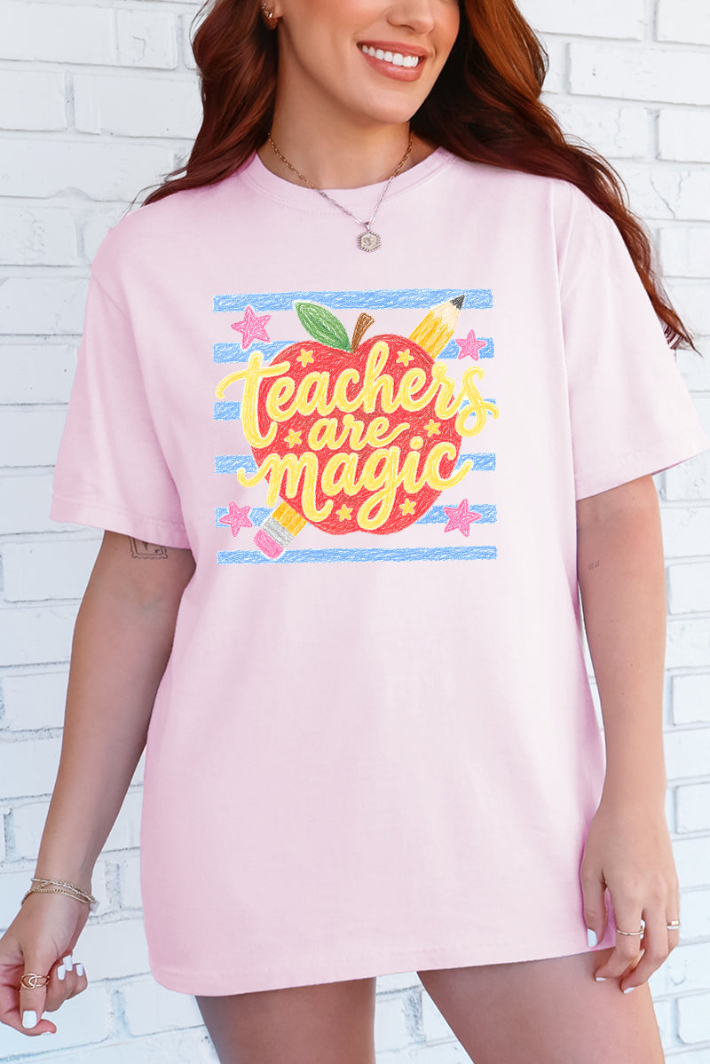 Teachers Are Magic Sketch Comfort Colors Adult Ring-Spun Cotton Tee