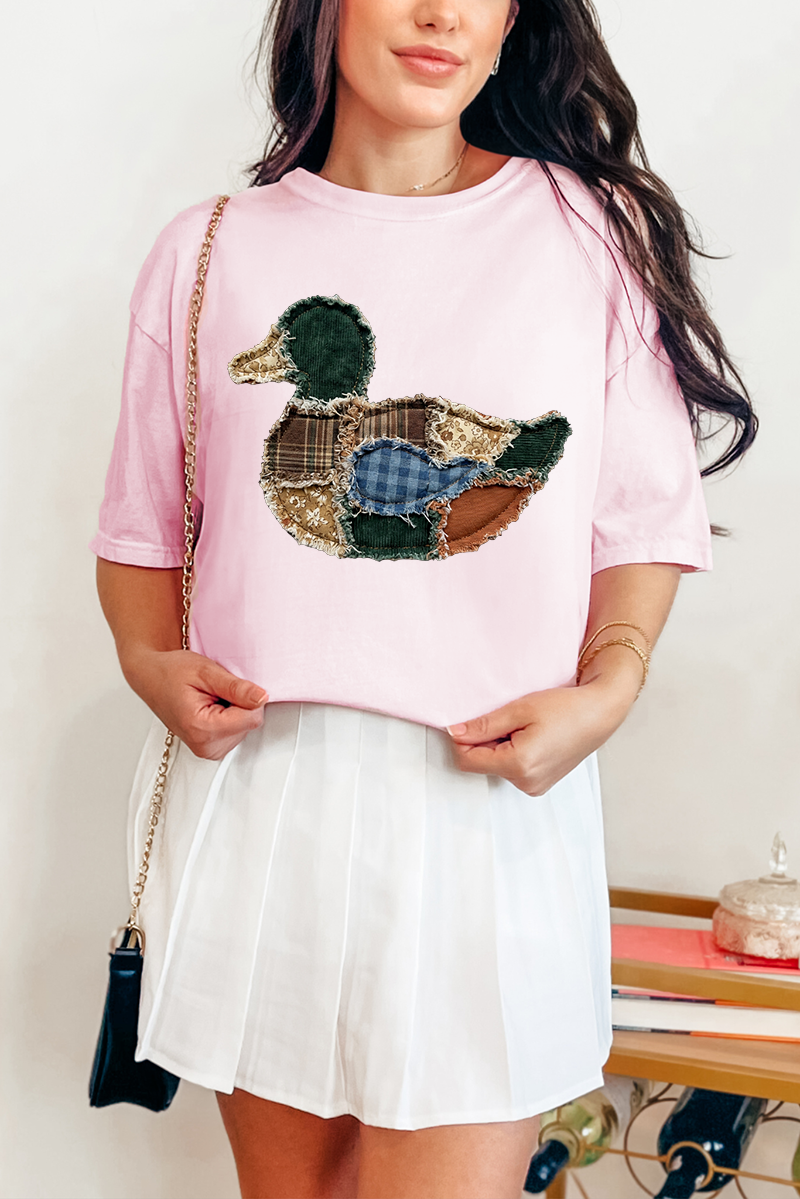 Country Stitched Duck Comfort Colors Adult Ring-Spun Cotton Tee