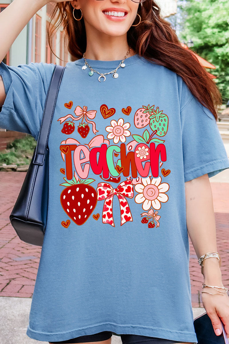 Berry Sweet Teacher Comfort Colors Adult Ring-Spun Cotton Tee