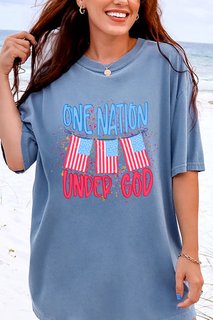 One Nation Comfort Colors Adult Ring-Spun Cotton Tee