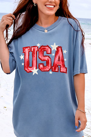 Painted Patriotism Comfort Colors Adult Ring-Spun Cotton Tee