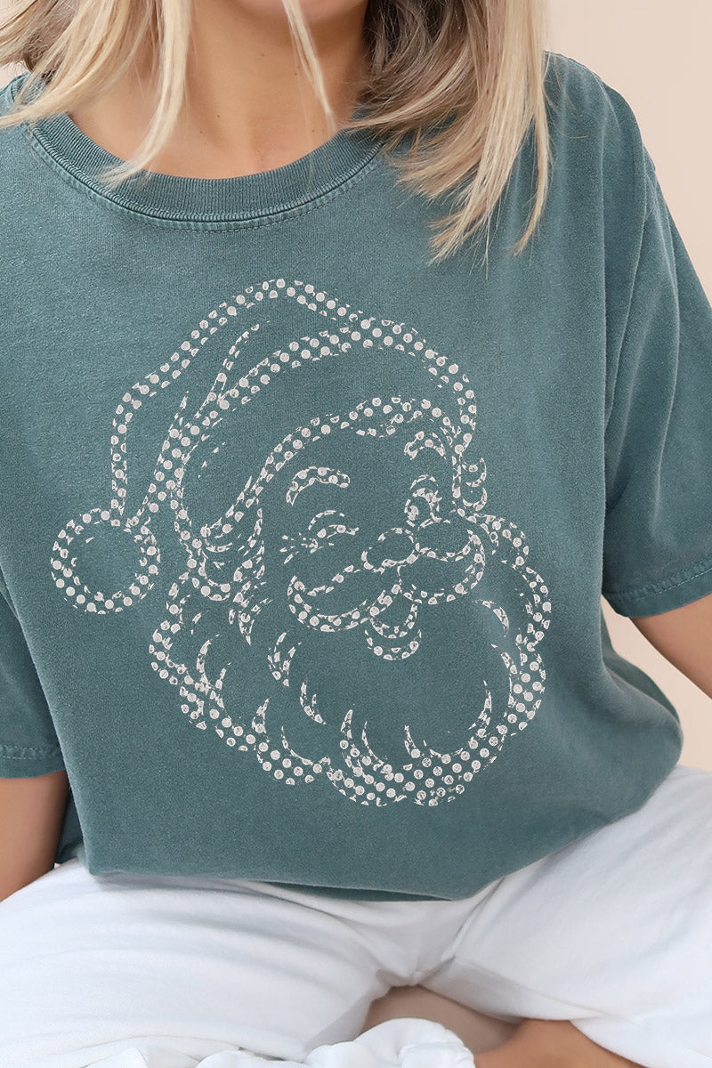Classic Christmas Santa Comfort Colors Adult Ring-Spun Cotton Tee