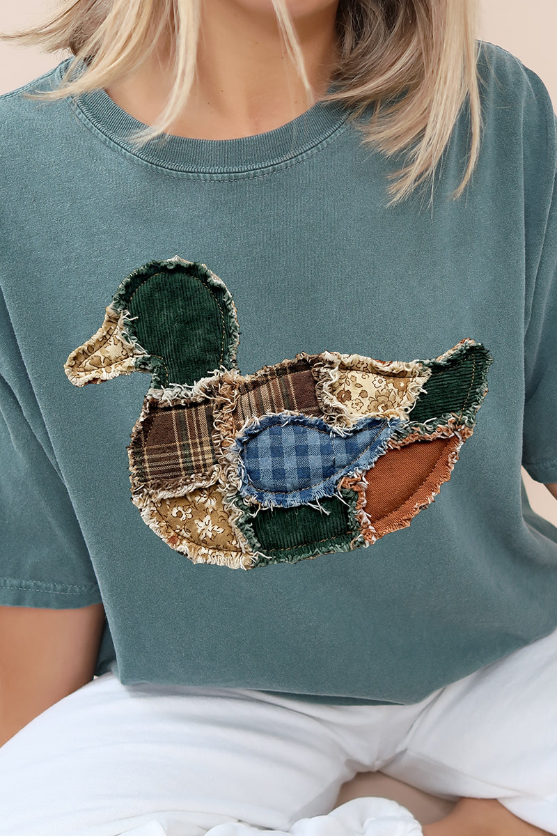 Country Stitched Duck Comfort Colors Adult Ring-Spun Cotton Tee