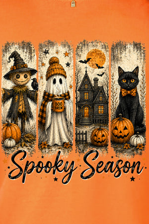 Spooky Season Brushstrokes Comfort Colors Adult Ring-Spun Cotton Tee