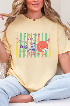 Bikini Summer Vibes Comfort Colors Adult Ring-Spun Cotton Tee