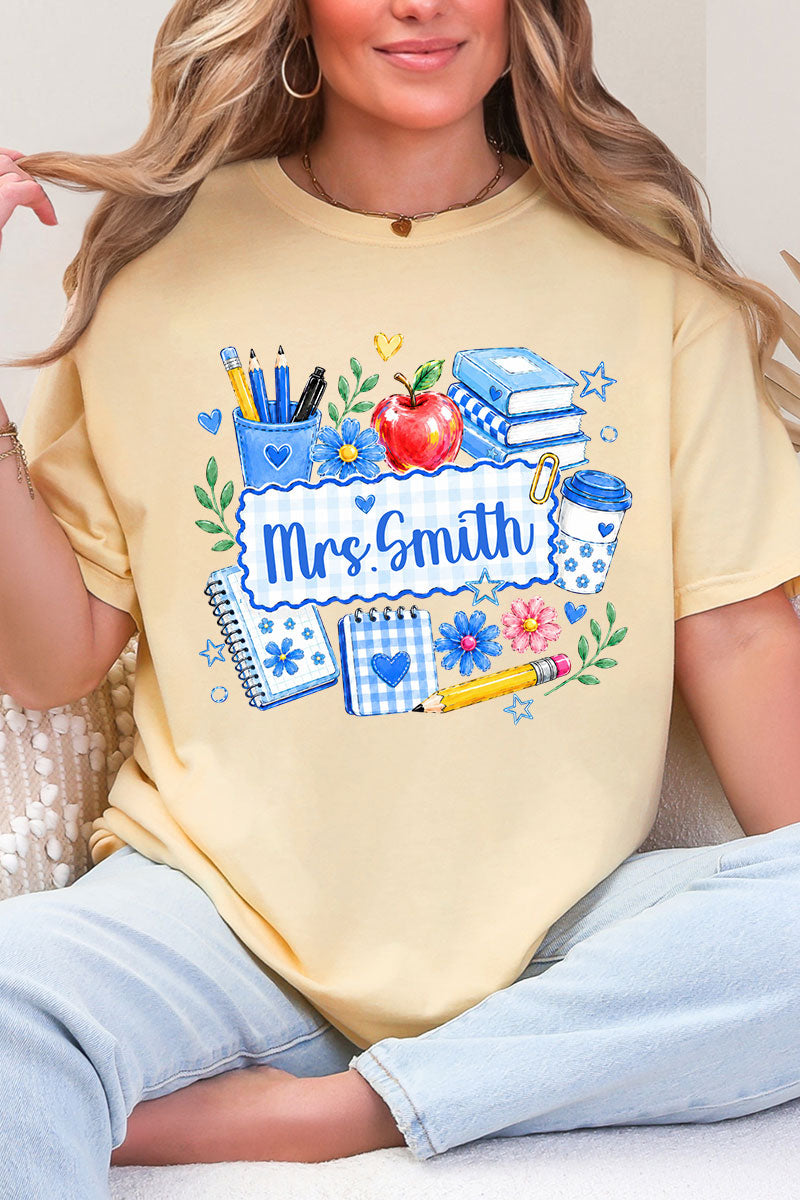 Personalized Bluebell Homeroom Comfort Colors Adult Ring-Spun Cotton Tee