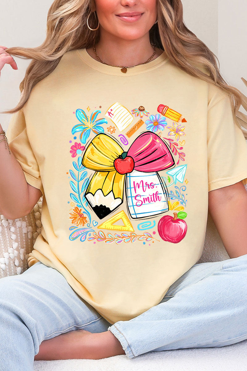 Personalized Sweet School Days Comfort Colors Adult Ring-Spun Cotton Tee