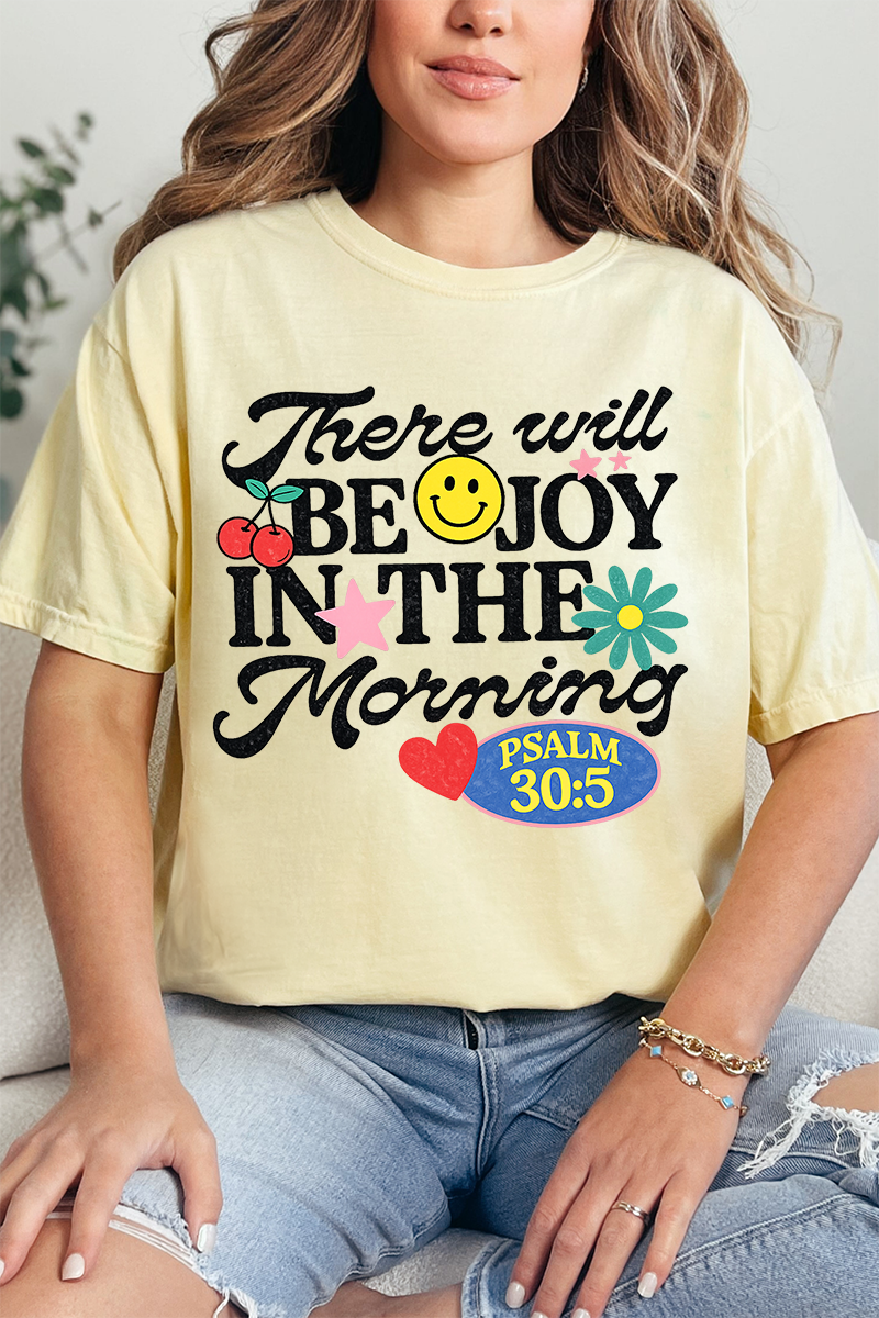 Joy In The Morning Comfort Colors Adult Ring-Spun Cotton Tee