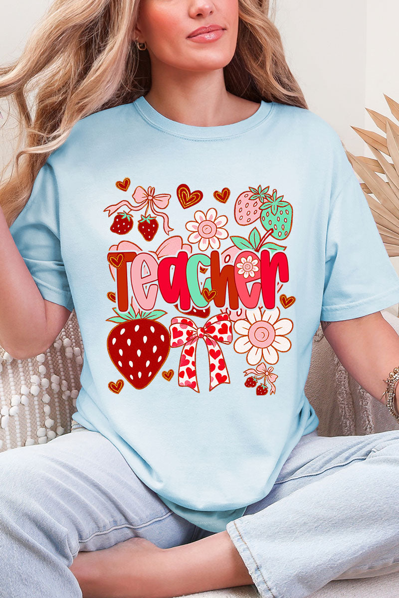 Berry Sweet Teacher Comfort Colors Adult Ring-Spun Cotton Tee