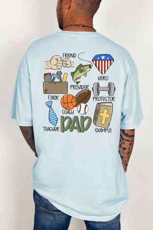 Dad Things Front & Back Comfort Colors Adult Ring-Spun Cotton Tee