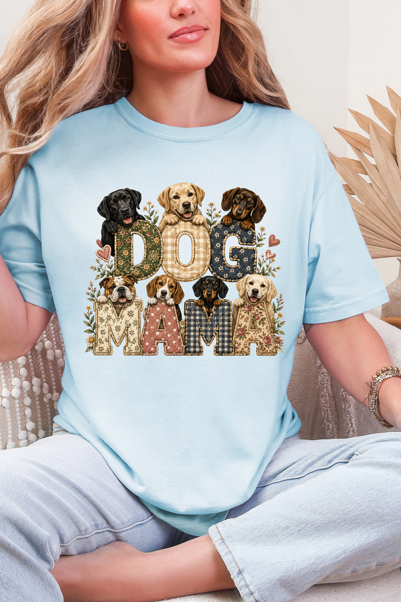 Puppy Patch Dog Mama Comfort Colors Adult Ring-Spun Cotton Tee