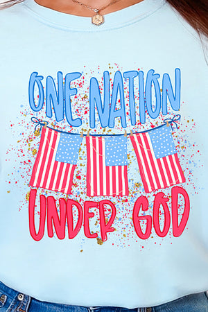 One Nation Comfort Colors Adult Ring-Spun Cotton Tee
