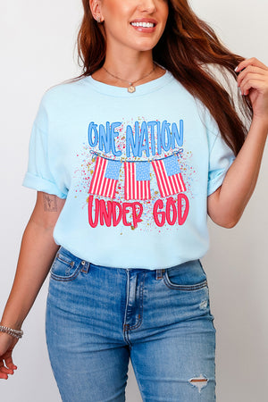 One Nation Comfort Colors Adult Ring-Spun Cotton Tee