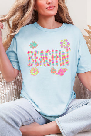 Paradise Painted Beachin' Comfort Colors Adult Ring-Spun Cotton Tee