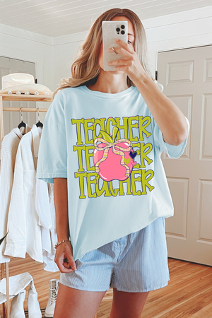 Apple For The Teacher Comfort Colors Adult Ring-Spun Cotton Tee