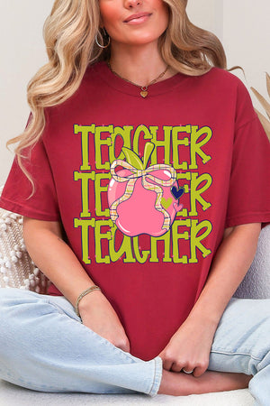 Apple For The Teacher Comfort Colors Adult Ring-Spun Cotton Tee