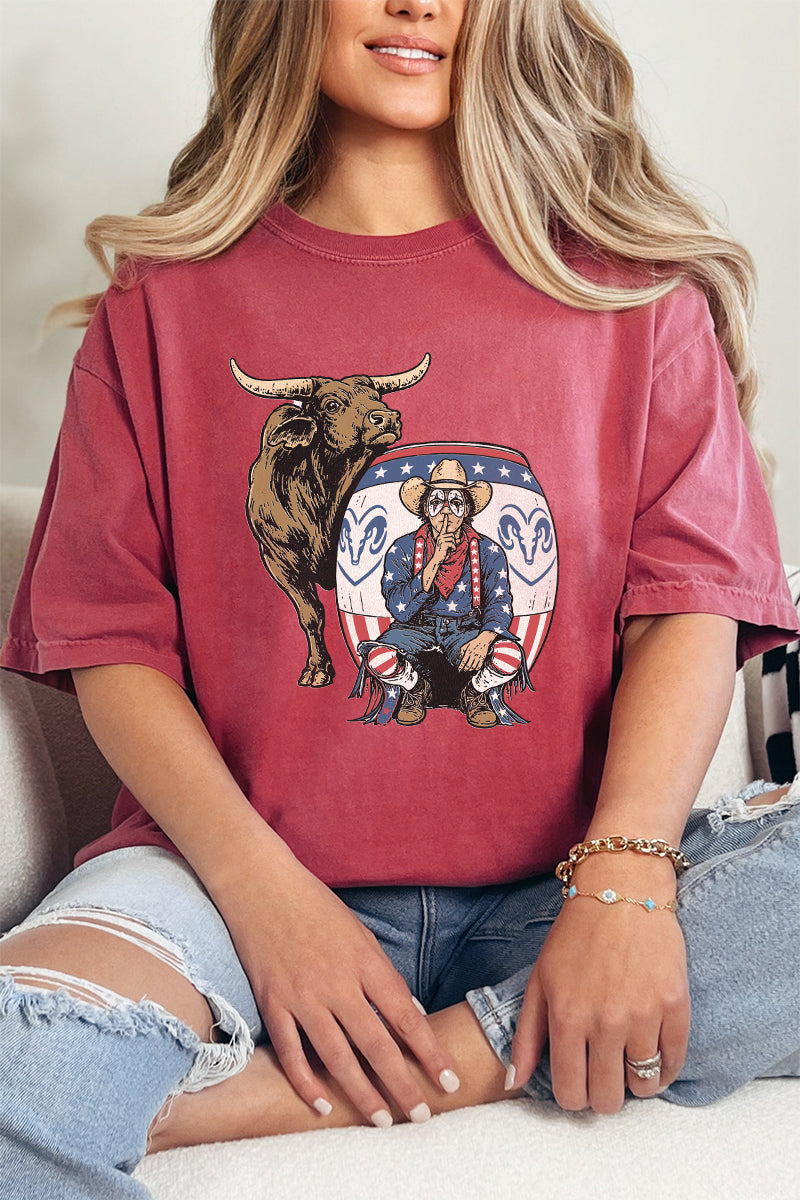 American Rodeo Clown Comfort Colors Adult Ring-Spun Cotton Tee