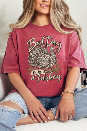 Bad Day Camo Turkey Comfort Colors Adult Ring-Spun Cotton Tee