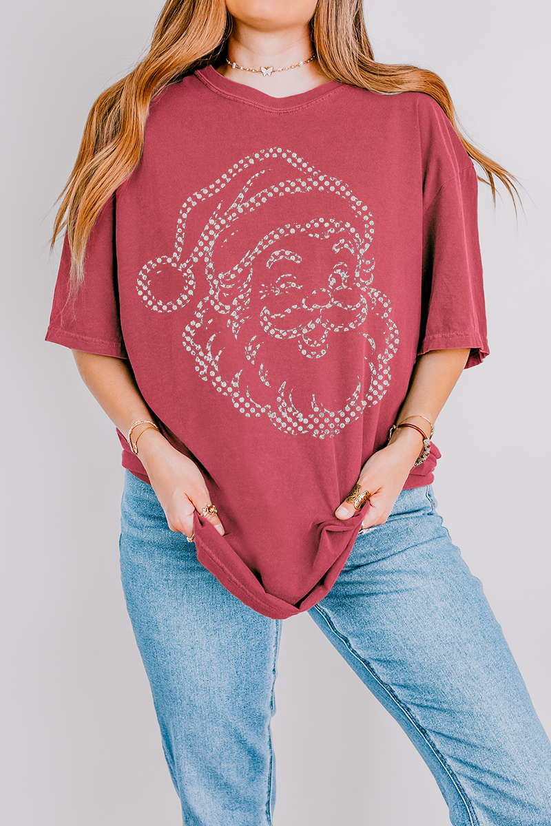 Classic Christmas Santa Comfort Colors Adult Ring-Spun Cotton Tee