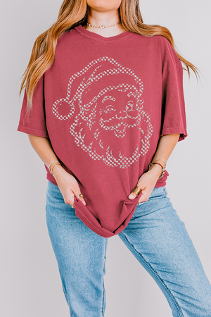 Classic Christmas Santa Comfort Colors Adult Ring-Spun Cotton Tee