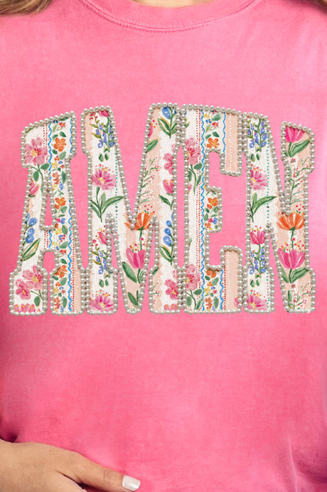 Pearls & Petals Amen Comfort Colors Adult Ring-Spun Cotton Tee