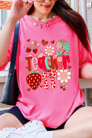 Berry Sweet Teacher Comfort Colors Adult Ring-Spun Cotton Tee