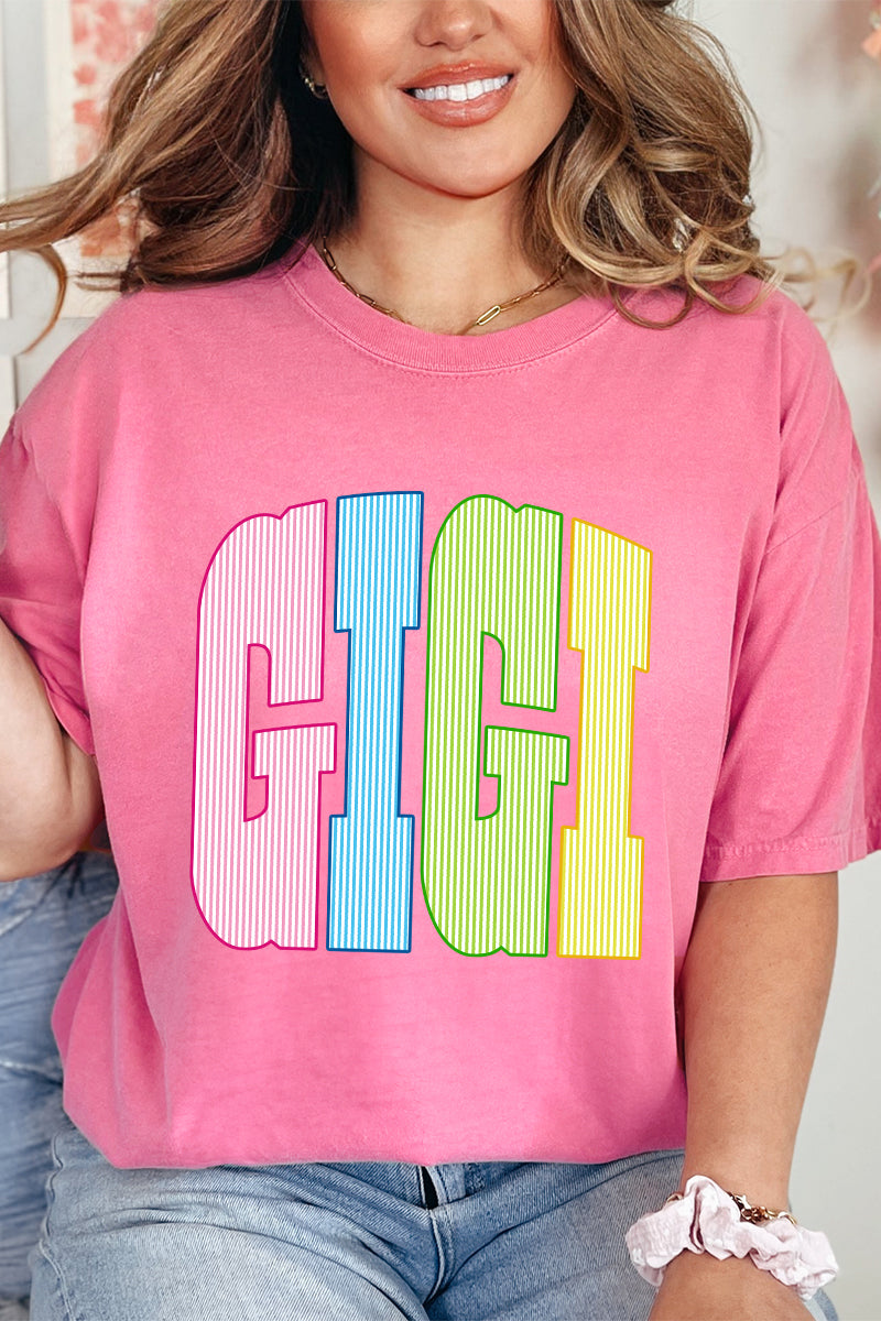 Color Me Loved Gigi Comfort Colors Adult Ring-Spun Cotton Tee