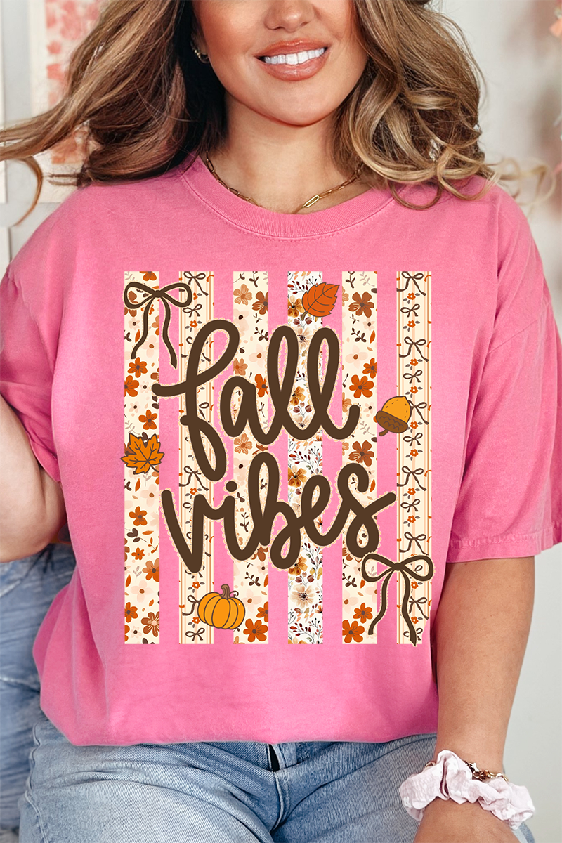 Cozy Coquette Fall Vibes Comfort Colors Adult Ring-Spun Cotton Tee