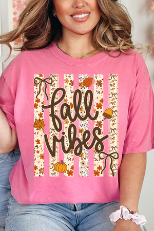 Cozy Coquette Fall Vibes Comfort Colors Adult Ring-Spun Cotton Tee