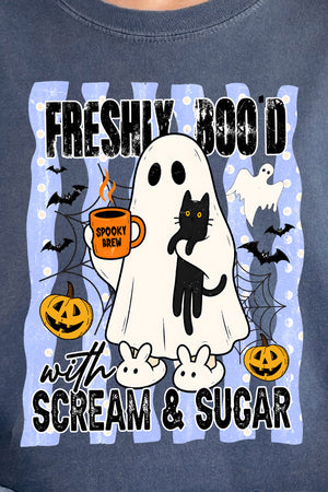 Scream & Sugar Ghost Brew Comfort Colors Adult Ring-Spun Cotton Tee