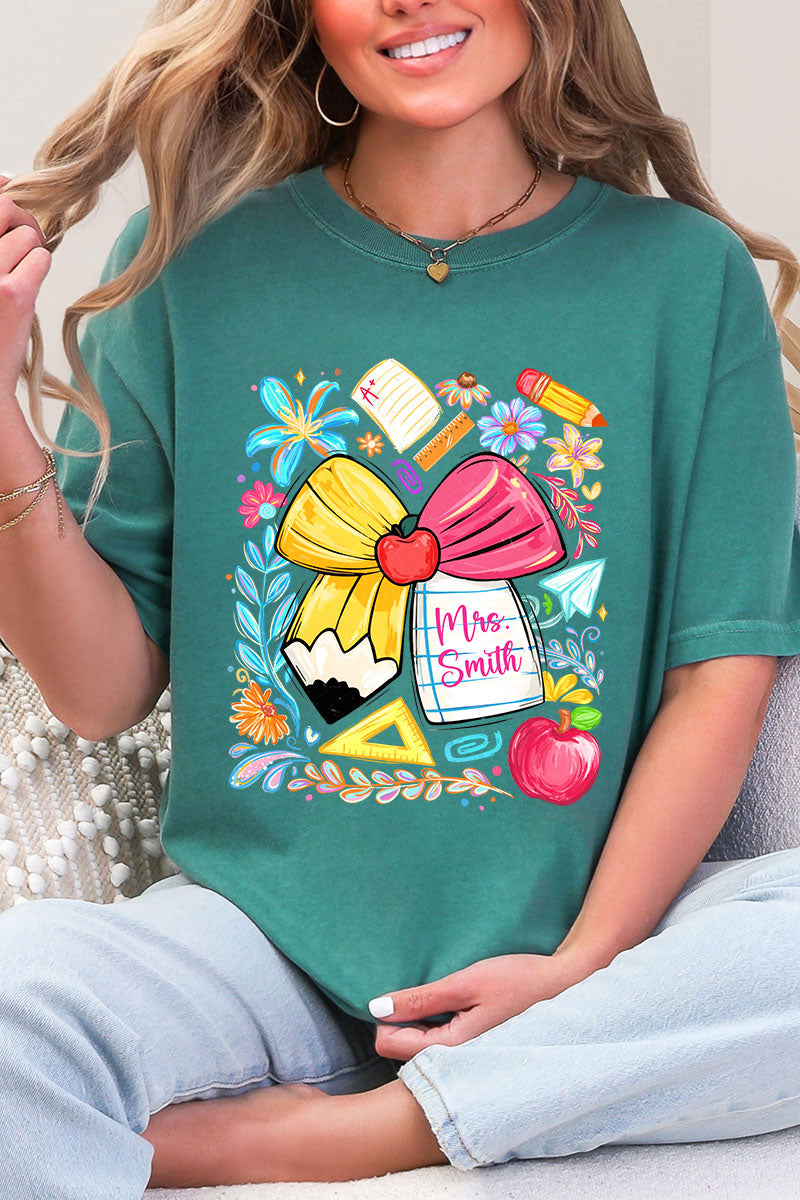 Personalized Sweet School Days Comfort Colors Adult Ring-Spun Cotton Tee