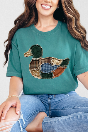Country Stitched Duck Comfort Colors Adult Ring-Spun Cotton Tee