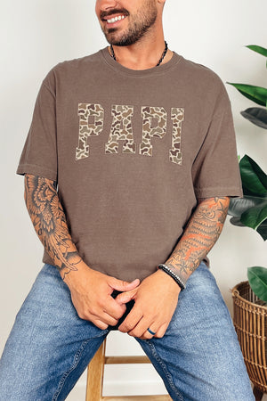 Personalized Father's Day Camo Edition Comfort Colors Adult Ring-Spun Cotton Tee