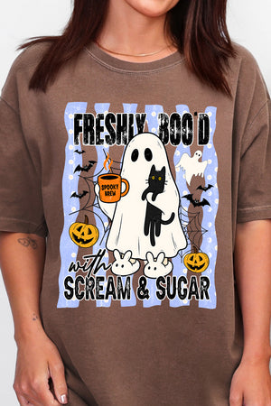 Scream & Sugar Ghost Brew Comfort Colors Adult Ring-Spun Cotton Tee