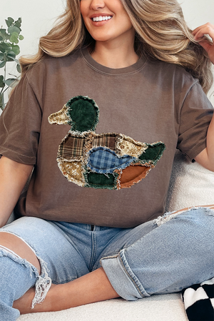 Country Stitched Duck Comfort Colors Adult Ring-Spun Cotton Tee