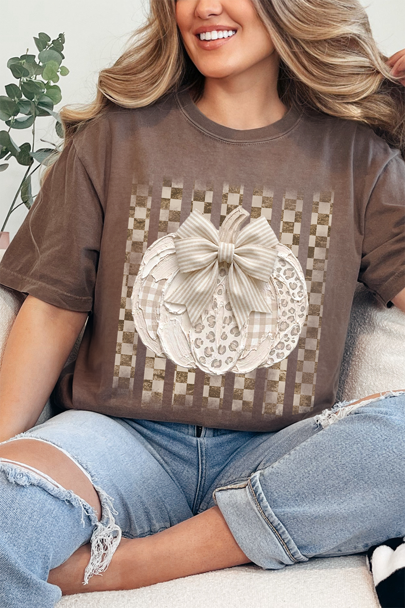 Painted Pumpkin Latte Comfort Colors Adult Ring-Spun Cotton Tee