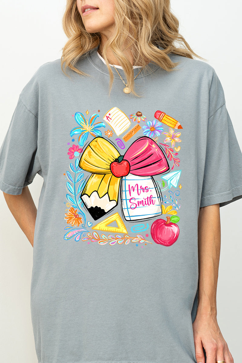 Personalized Sweet School Days Comfort Colors Adult Ring-Spun Cotton Tee