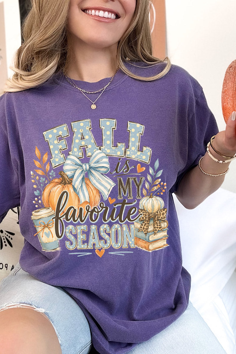 Fall Season Charm Comfort Colors Adult Ring-Spun Cotton Tee