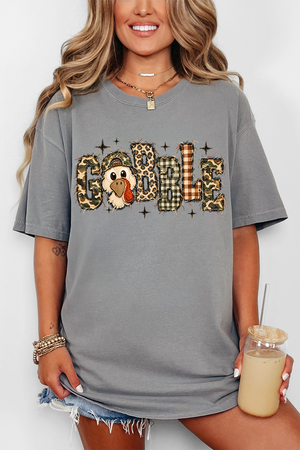 Gobble In Camo Comfort Colors Adult Ring-Spun Cotton Tee