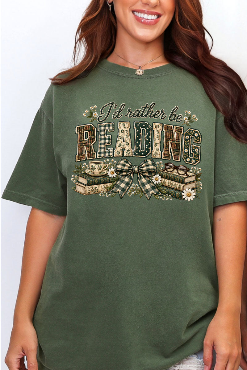 Cozy Reading Nook Comfort Colors Adult Ring-Spun Cotton Tee
