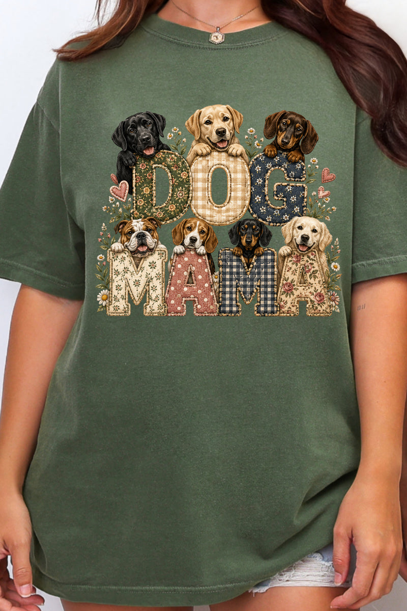 Puppy Patch Dog Mama Comfort Colors Adult Ring-Spun Cotton Tee