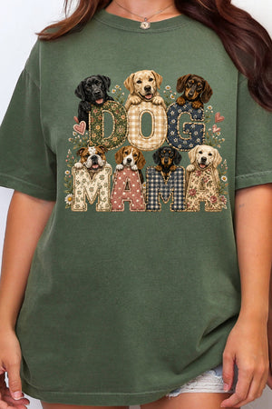 Puppy Patch Dog Mama Comfort Colors Adult Ring-Spun Cotton Tee