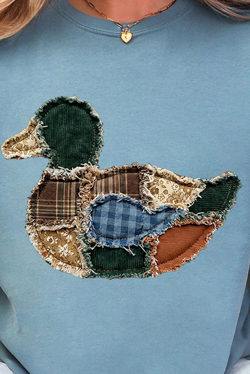Country Stitched Duck Comfort Colors Adult Ring-Spun Cotton Tee