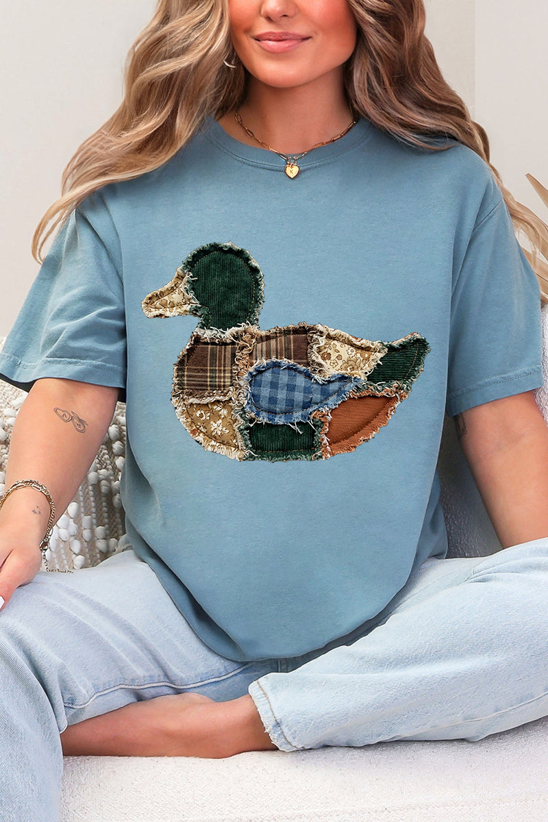 Country Stitched Duck Comfort Colors Adult Ring-Spun Cotton Tee