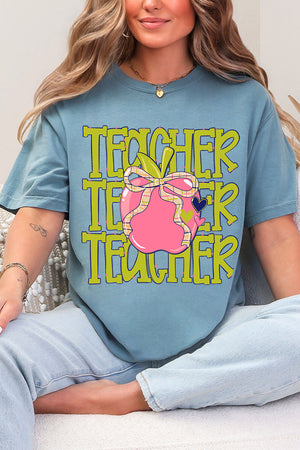 Apple For The Teacher Comfort Colors Adult Ring-Spun Cotton Tee